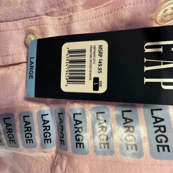 GAP Pink Casual Button Down Shirt - Picture 5 of 5